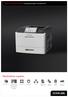 Rendimiento superior. Serie Lexmark M5100 Impresora láser monocromo. Soluciones Seguridad Red Impresión a doble cara. Hasta 66 ppm.