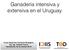 Ganadería intensiva y extensiva en el Uruguay. Curso Desarrollo Territorial Endógeno. Ing. Agr. Rodolfo Franco Tacuarembó, 22 de Octubre 2015.