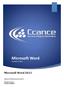 Microsoft Word. Microsoft Word 2013 SALOMÓN CCANCE. Manual de Referencia para usuarios. Salomón Ccance CCANCE WEBSITE