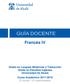 Francés IV Grado en Lenguas Modernas y Traducción Grado en Estudios Ingleses Universidad de Alcalá