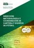 DIRECCIÓN METODOLÓGICA Y COORDINACIÓN DE CANTERA Y EQUIPOS DE FÚTBOL