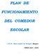 PLAN DE FUNCIONAMIENTO DEL COMEDOR ESCOLAR