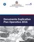 Documento Explicativo Plan Operativo 2016