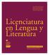 Licenciatura en Lengua y Literatura