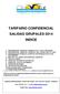 TARIFARIO CONFIDENCIAL SALIDAS GRUPALES 2014 INDICE