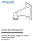 Guía de instalación. Soporte de montaje colgante en interior/ exterior de Avigilon: MNT-PEND-WALL