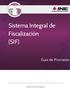 Sistema Integral de Fiscalización (SIF)