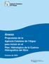 Anexo. Propuestas de la Agència Catalana de l Aigua para incluir en el Plan Hidrológico de la Cuenca Hidrográfica del Ebro.