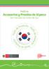 Perfil de Accesorios y Prendas de Alpaca del mercado de Corea del Sur