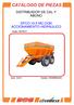 DISTRIBUIDOR DE CAL Y ABONO DFCO 10.5 MC CON ACCIONAMIENTO HIDRÁULICO