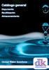 Catálogo general. Depuración Reutilización Almacenamiento. Global Water Solutions