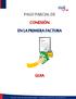 PAGO PARCIAL DE CONEXIÓN EN LA PRIMERA FACTURA GUIA