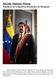 Nicolás Maduro Moros Presidente de la República Bolivariana de Venezuela