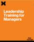 Leadership Training for Managers