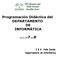 Programación Didáctica del DEPARTAMENTO DE INFORMÁTICA
