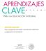 APRENDIZAJES CLAVE. Educación preescolar. Plan y programas de estudio, orientaciones didácticas y sugerencias de evaluación