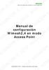 Manual de configuración Wimesh2,4 en modo Access Point
