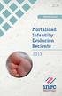 Mortalidad Infantil y Evolución Reciente 2013