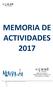 MEMORIA DE ACTIVIDADES 2017