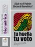 El Padrón Electoral Biométrico