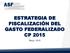 ESTRATEGIA DE FISCALIZACIÓN DEL GASTO FEDERALIZADO CP Mayo, 2016