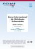 Curso Internacional de Hidrología Subterránea