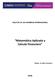Matemática Aplicada y Calculo Financiero