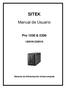 SITEK. Manual de Usuario. Pro 1200 & VA/2200VA. Sistema de Alimentación Ininterrumpida