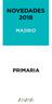 NOVEDADES 2018 MADRID PRIMARIA