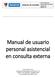 Manual de usuario personal asistencial en consulta externa