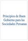 PRINCIPIOS DE BUEN GOBIERNO PARA LAS SOCIEDADES PERUANAS