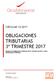OBLIGACIONES TRIBUTARIAS 3º TRIMESTRE 2017