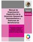 Manual de Organización Específico de la Dirección General de Geoestadística y Padrones de Beneficiarios