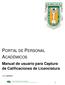 PORTAL DE PERSONAL ACADÉMICOS. Manual de usuario para Captura de Calificaciones de Licenciatura. Fecha: 09/06/2014
