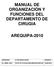 MANUAL DE ORGANIZACIÓN Y FUNCIONES DEL DEPARTAMENTO DE CIRUGIA AREQUIPA-2010 APROBADO Nº DE RESOLUCION VIGENCIA