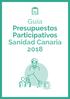 Guía Presupuestos Participativos Sanidad Canaria 2018