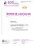 CLASIFICACIÓN DE LA RESISTENCIA AL FUEGO SEGÚN NORMA UNE-EN :2004