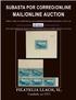 SUBASTA POR CORREO Y ON-LINE MAIL AND ON-LINE AUCTION