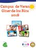 Campus de Veran Giner de los Ríos 2018