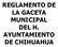 REGLAMENTO DE LA GACETA MUNICIPAL DEL H. AYUNTAMIENTO DE CHIHUAHUA