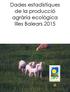 Dades estadístiques de la producció agrària ecològica Illes Balears 2015