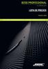 LISTA DE PRECIOS MARZO 2018 BOSE DIVISION SISTEMAS PROFESIONALES - SOLUCIONES COMERCIALES COMPLETAS