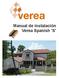 Manual de instalación Verea Spanish S'