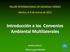 Introducción a los Convenios Ambiental Multilaterales