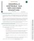 DESARROLLO SOSTENIBLE. SUS IMPLICACIONES EDUCATIVAS.