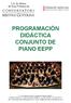 PROGRAMACIÓN DIDÁCTICA CONJUNTO DE PIANO EEPP