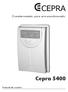 Cronotermostato para aire acondicionado. Cepra Manual de usuario
