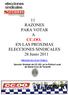 11 RAZONES PARA VOTAR A CC.OO. EN LAS PROXIMAS ELECCIONES SINDICALES 28 Junio 2011
