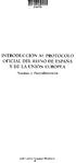 INTRODUCCIÓN AL PROTOCOLO OFICIAL DEL REINO DE ESPAÑA Y DE LA UNIÓN EUROPEA