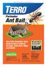 Ant Bait. Perimeter WEATHER. Also kills Carpenter Ants, Cockroaches, Crickets, Earwigs, Silverfish, Slugs and Snails RESISTANT PRECAUCIÓN CAUTION